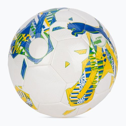 Piłka do piłki nożnej PUMA Orbita 6 FanwearCapsule MS puma white/pele yellow/puma green rozmiar 5