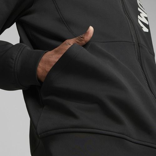 Bluza męska PUMA Fit Double Knit FZ Hoodie puma black