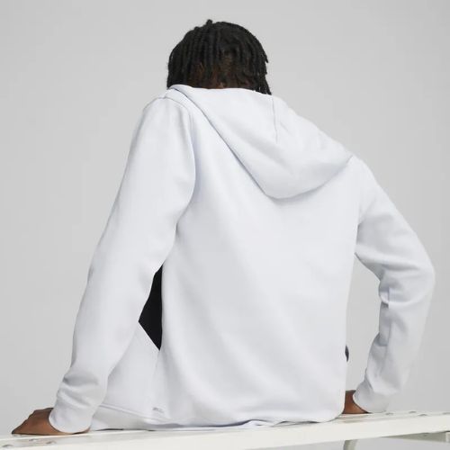 Bluza męska PUMA Fit Double Knit FZ Hoodie silver mist