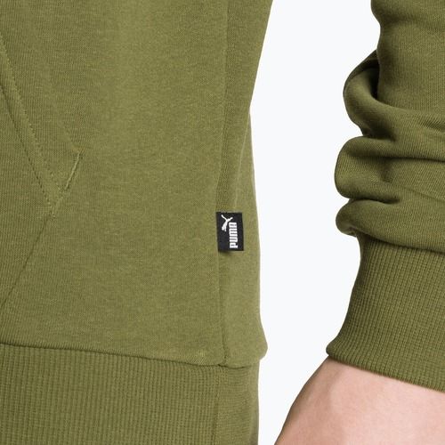 Bluza męska PUMA Essentials+ Two-Tone Big Logo Hoodie TR olive green
