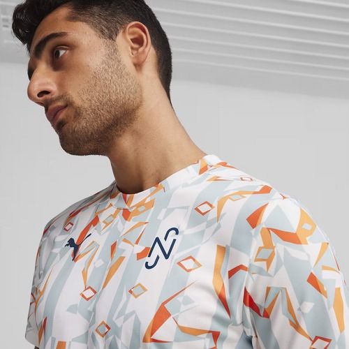Koszulka piłkarska męska PUMA Neymar JR Creativity Jersey puma white/hot heat