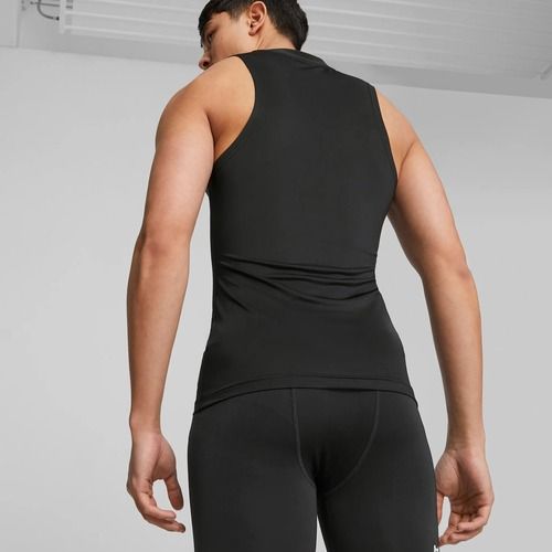 Koszulka koszykarska męska PUMA Hoops Team Slvs Baselayer puma black