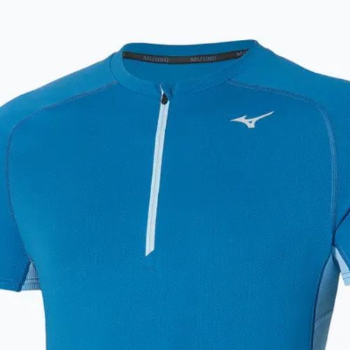 Koszulka do biegania męska Mizuno Trail DryAeroFlow Half Zip Tee federal blue