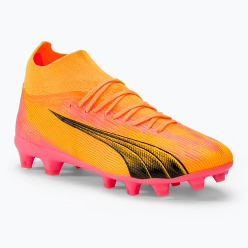 Buty piłkarskie dziecięce PUMA Ultra Pro FG/AG Jr sunset glow/puma black/sun stream