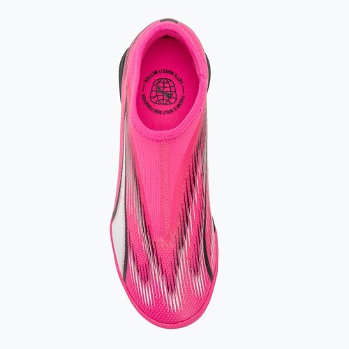 Buty piłkarskie dziecięce PUMA Ultra Match LL TT + Mid Jr poison pink/puma white/puma black