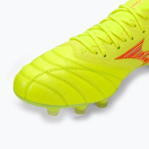 Buty piłkarskie Mizuno Morelia Neo IV Β Japan Md safety yellow/fiery coral 2/ safety yellow