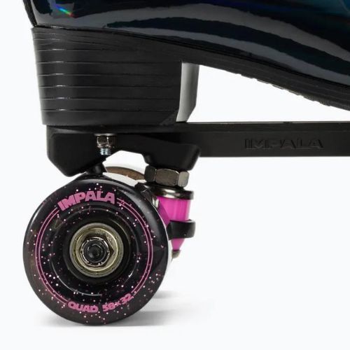 Wrotki damskie IMPALA Quad Skate black holographic