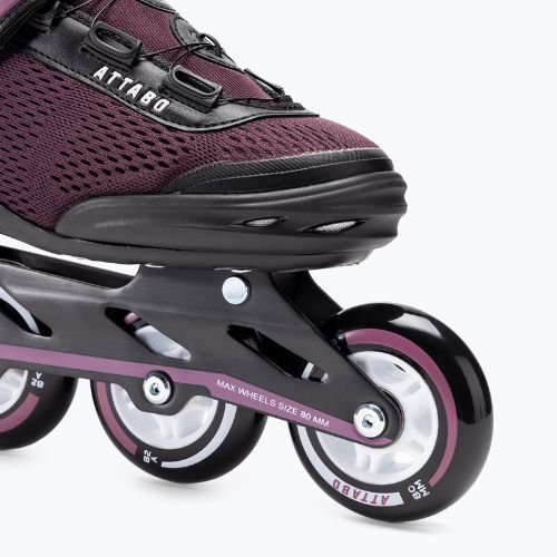 Rolki damskie ATTABO OneFoot Fitgo system fioletowe