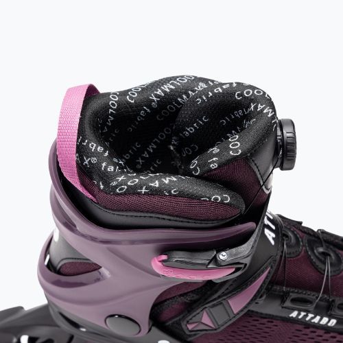 Rolki damskie ATTABO OneFoot Fitgo system fioletowe