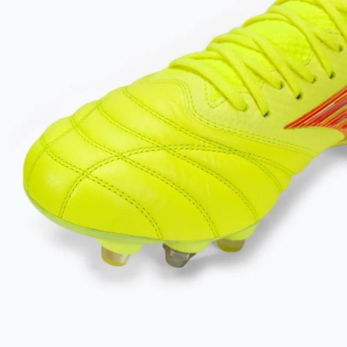 Buty piłkarskie męskie Mizuno Morelia Neo IV Β Japan Mix safety yellow/flery coral 2/safety yellow
