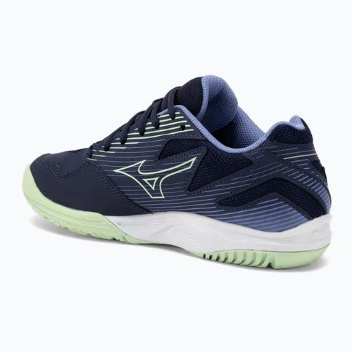 Buty do siatkówki dziecięce Mizuno Cyclone Speed 4 Jr eblue/tech green/lolite