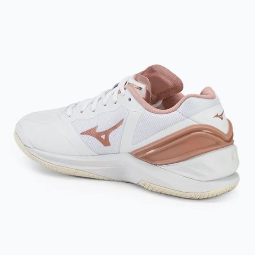 Buty do piłki ręcznej damskie Mizuno Wave Stealth Neo white/rose/snow white