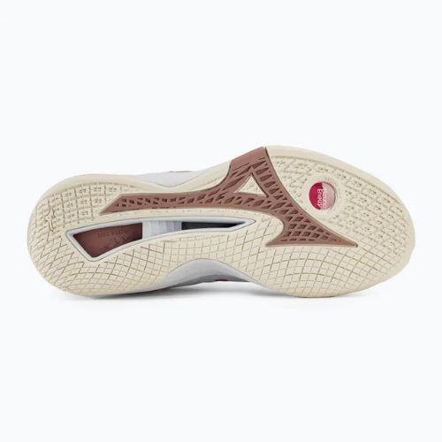 Buty do piłki ręcznej damskie Mizuno Wave Stealth Neo white/rose/snow white