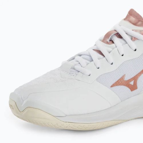 Buty do piłki ręcznej damskie Mizuno Wave Stealth Neo white/rose/snow white