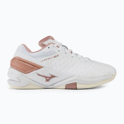Buty do piłki ręcznej damskie Mizuno Wave Stealth Neo white/rose/snow white