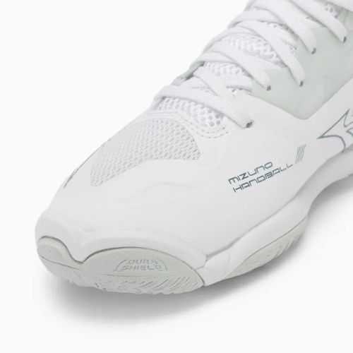 Buty do piłki ręcznej damskie Mizuno Wave Mirage 5 white/glacial ridge/patinagreen