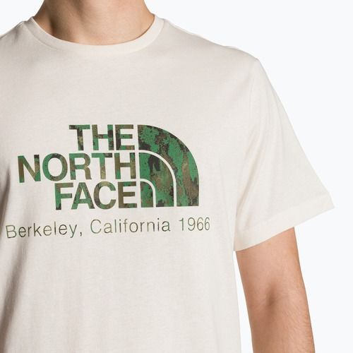 Koszulka męska The North Face Berkeley California white dune/optic emeral
