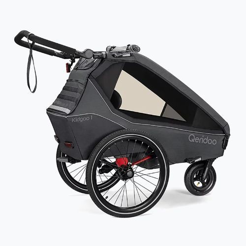 Przyczepka rowerowa Qeridoo KidGoo 1 dark steel grey