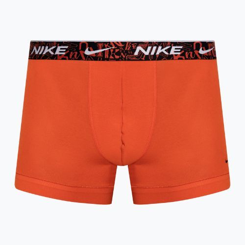 Bokserki męskie Nike Everyday Cotton Stretch Trunk 3 pary red/aquarius blue/stadium green