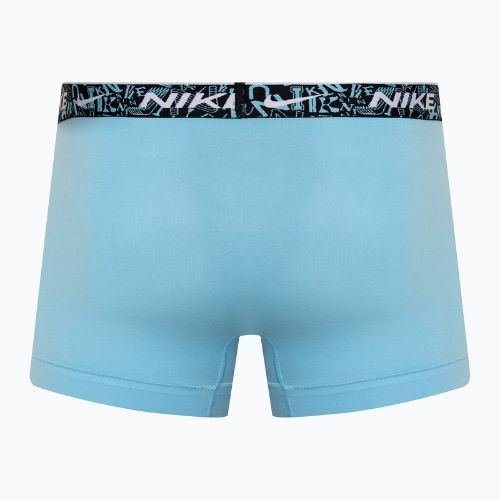 Bokserki męskie Nike Everyday Cotton Stretch Trunk 3 pary red/aquarius blue/stadium green