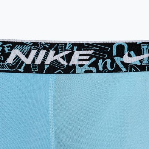 Bokserki męskie Nike Everyday Cotton Stretch Trunk 3 pary red/aquarius blue/stadium green