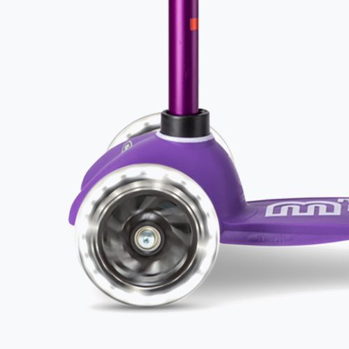Hulajnoga trójkołowa dziecięca Micro Mini Deluxe Magic LED purple
