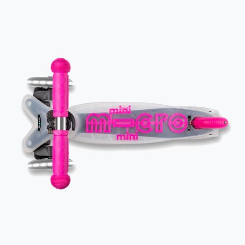 Hulajnoga trójkołowa dziecięca Micro Mini Micro Deluxe FLUX LED neon pink