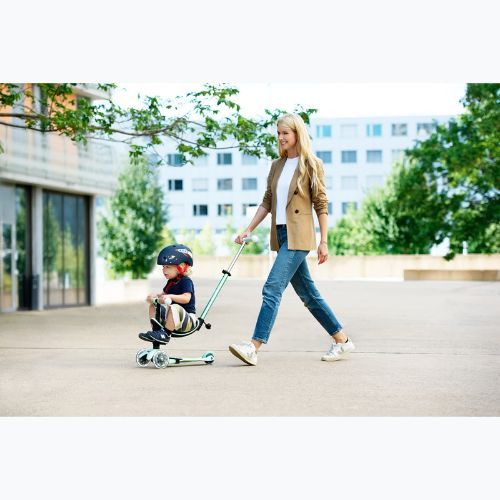 Hulajnoga trójkołowa dziecięca Micro Mini2grow Magic LED mint