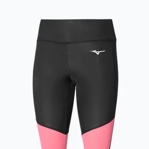 Legginsy damskie Mizuno Core Long black/sangria sunset