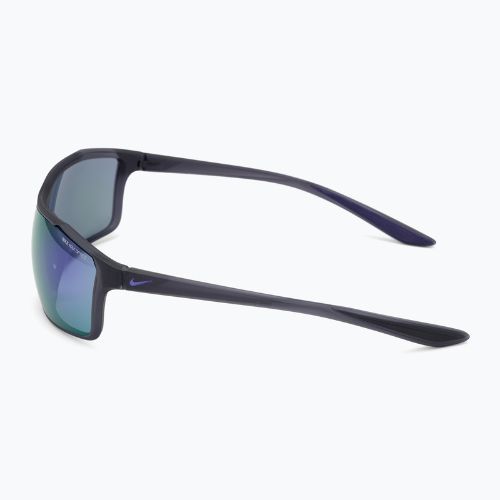 Okulary przeciwsłoneczne męskie Nike Windstorm matte grid iron/violet mirror