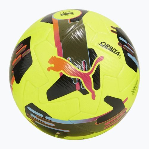 Piłka do piłki nożnej PUMA Orbita 1 TB FIFA Quality Pro lemon tonic/multicolor rozmiar 5