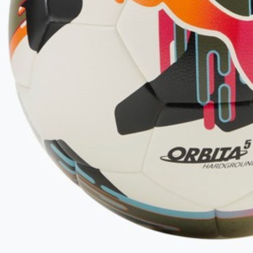 Piłka do piłki nożnej PUMA Orbita 5 TB Hardground puma white/multicolor rozmiar 5