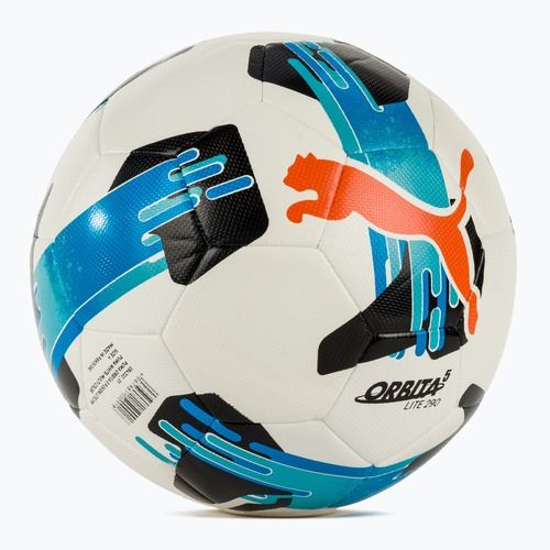 Piłka do piłki nożnej PUMA Orbita 5 Fusion Lite puma white/multicolor rozmiar 4
