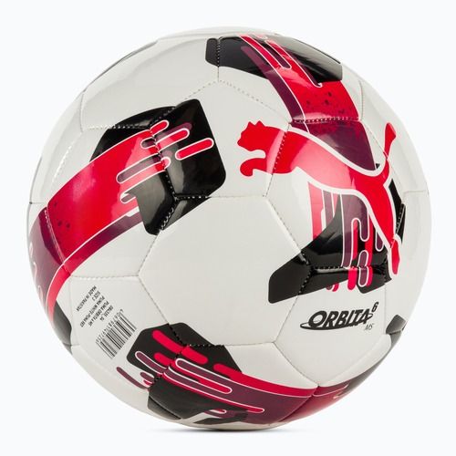 Piłka do piłki nożnej PUMA Orbita 6 MS puma white/puma red rozmiar 3