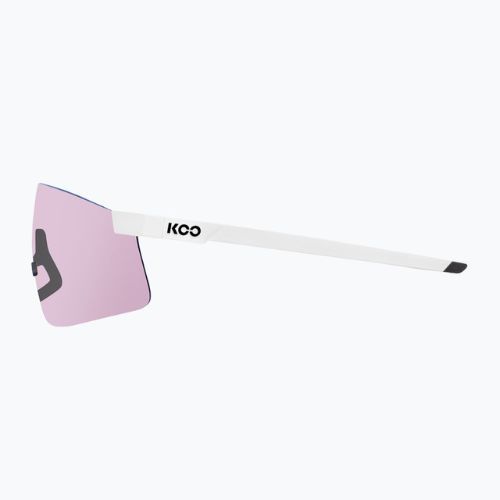 Okulary przeciwsłoneczne Koo Nova white matt/photochromic pink