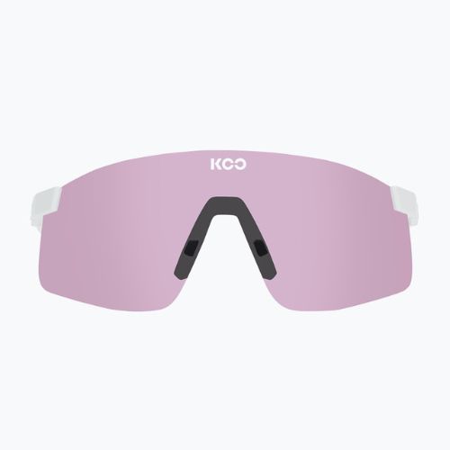 Okulary przeciwsłoneczne Koo Nova white matt/photochromic pink