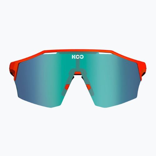 Okulary przeciwsłoneczne Koo Alibi orange matt/green mirror
