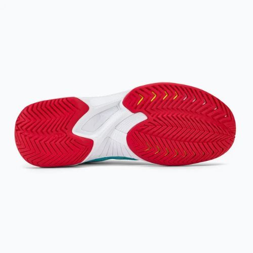Buty do tenisa damskie Mizuno Wave Exceed Tour 5 AC tanger turquoise/fiery coral 2/white