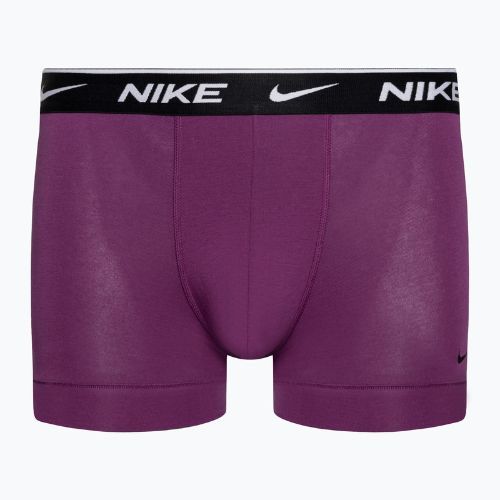 Bokserki męskie Nike Everyday Cotton Stretch Trunk 3 pary green/violet/blue