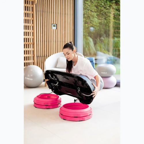 Step do aerobiku z ekspanderem XTREXO TXO-B4W006 różowy