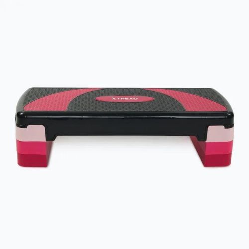Step do aerobiku TREXO 3 stopniowy max 250kg różowy