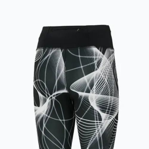 Legginsy damskie do biegania Mizuno Printed black