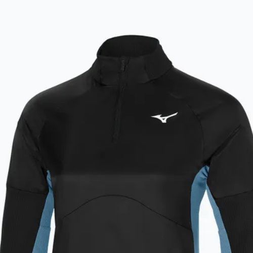 Longsleeve do biegania damski Mizuno Hybrid Tee Half Zip black