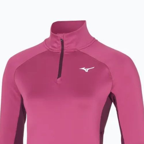 Bluza do biegania damska Mizuno Hybrid Tee Half Zip magenta haze
