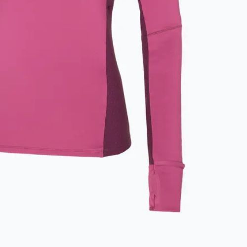 Bluza do biegania damska Mizuno Hybrid Tee Half Zip magenta haze