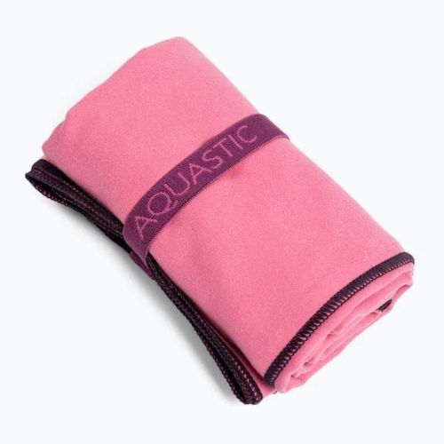 Ręcznik szybkoschnący AQUASTIC Havlu M 80x60 cm różowy