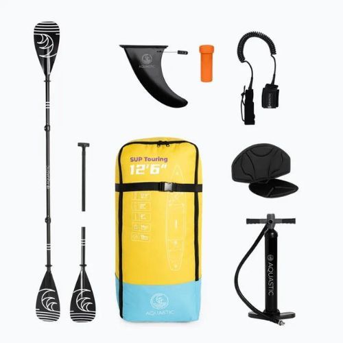 Deska SUP AQUASTIC Touring 12'6" żółty