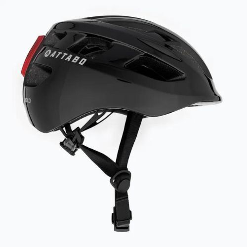 Kask rowerowy ATTABO Bonkers z lampką LED czarny