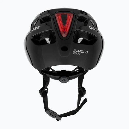 Kask rowerowy ATTABO Bonkers z lampką LED czarny