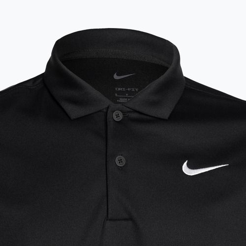 Koszulka tenisowa męska Nike Court Dri-Fit Polo Solid black/white